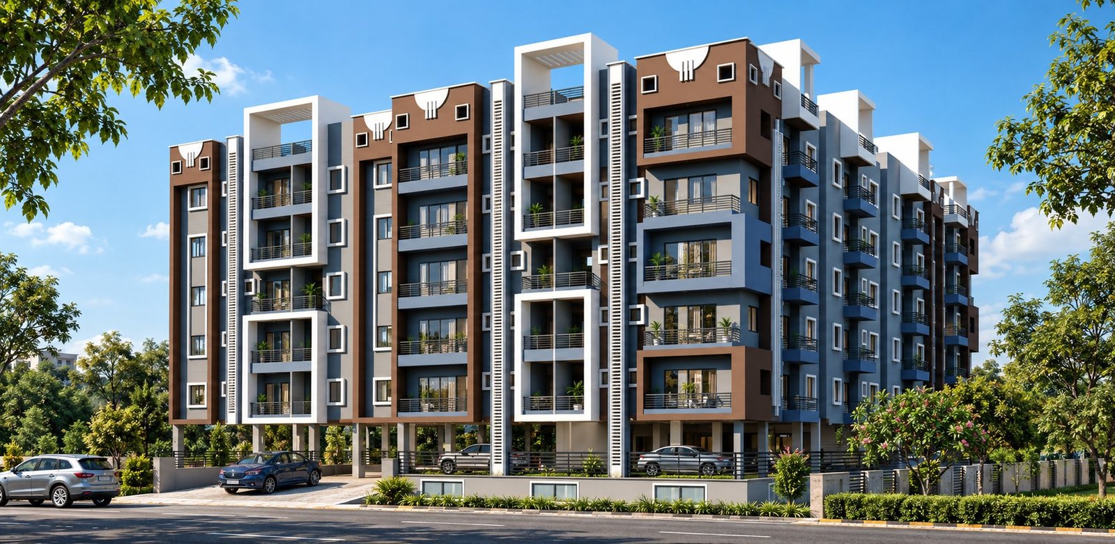Photorealistic design visualization of Garima Mansion in Darbhanga