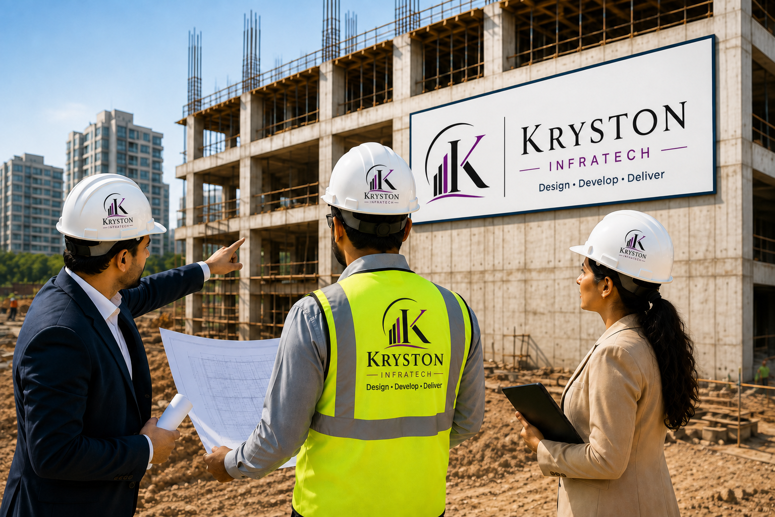 Construction site visit and survey in Patna