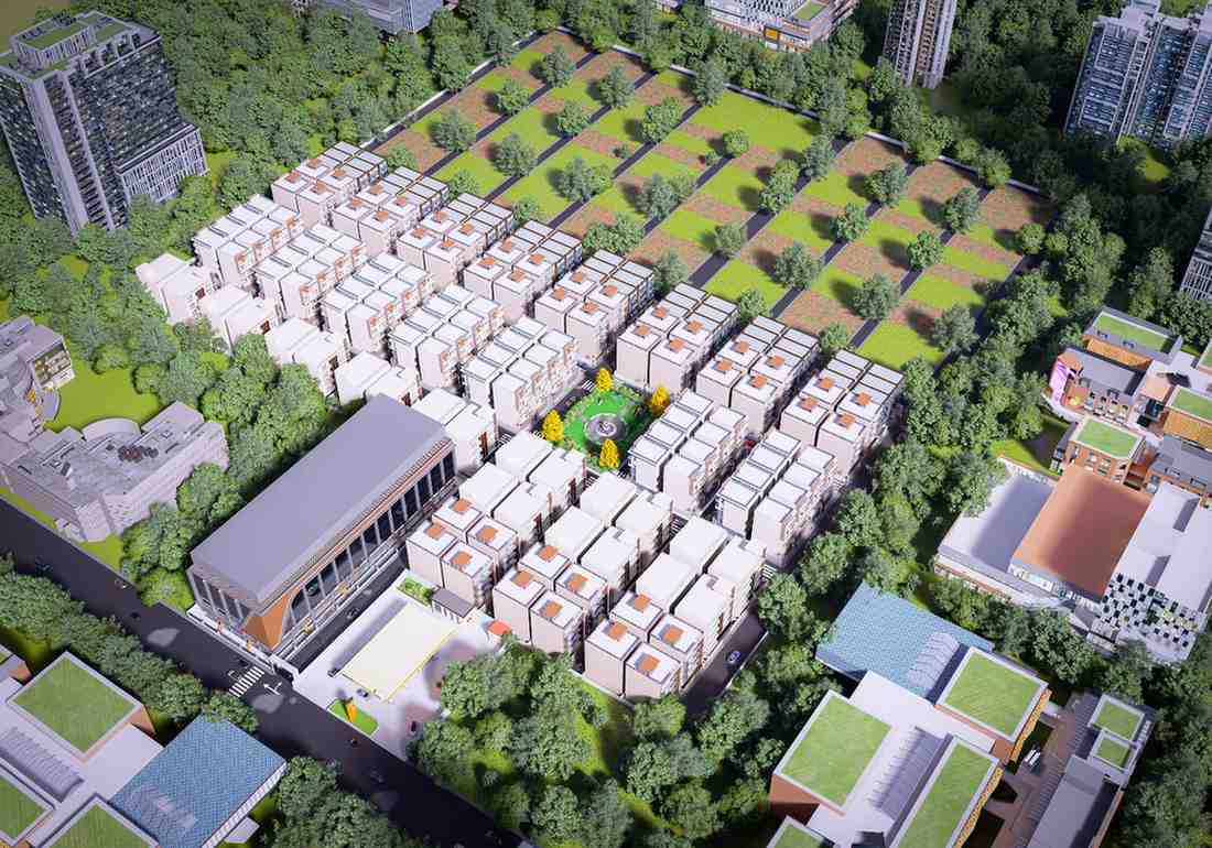 Krishna Valley Aerial Perspective View